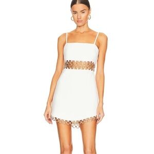 Alexis white Gaudy Dress